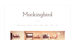 Desktop Screenshot of mockingbirdsalon.com
